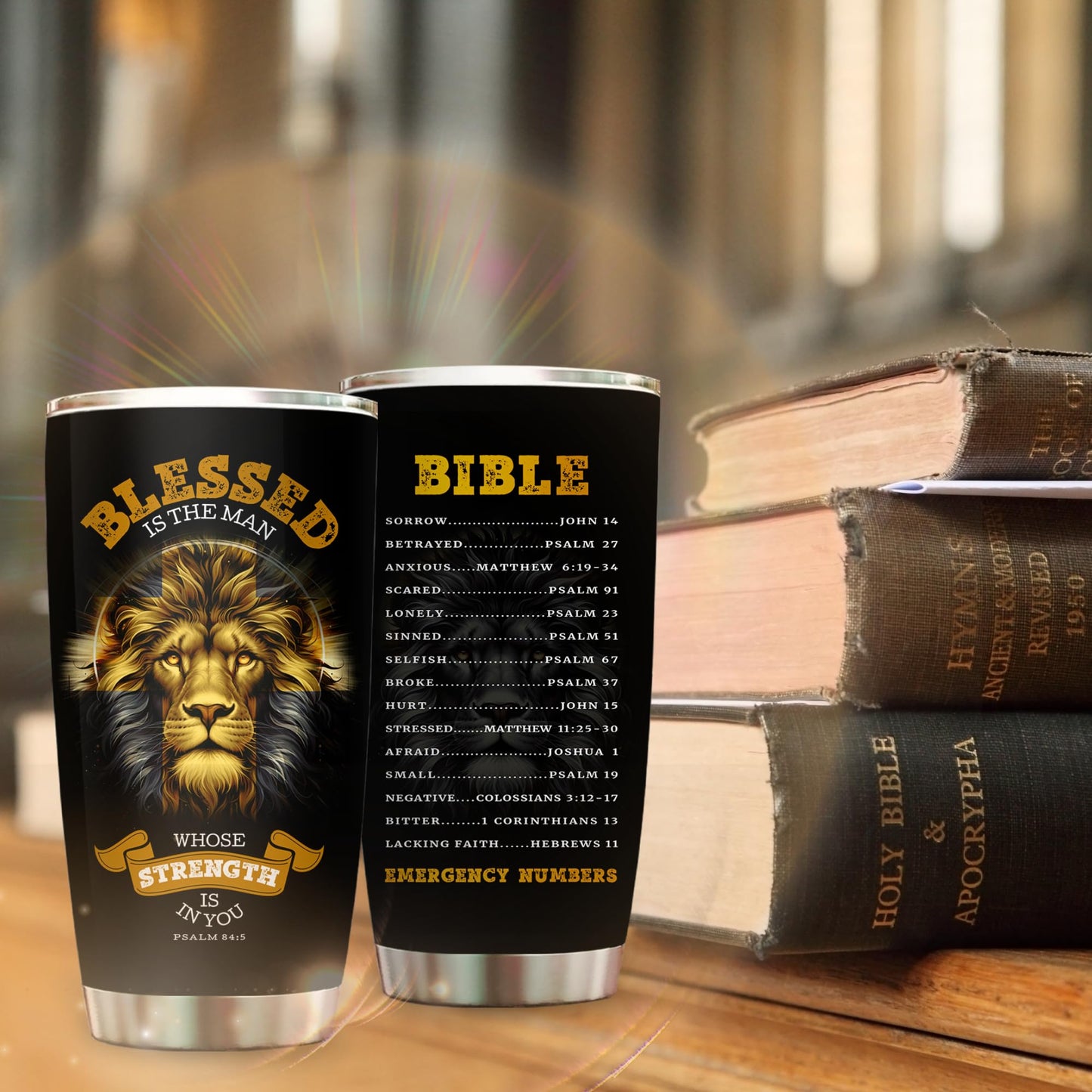 Fathers Day Christian Gifts for Men, Dad, Pastor - Christian Tumbler for Men for Baptism, Birthday, Christmas - Faith Religious Pastor Appreciation Gifts - Spiritual Jesus Bible Verse Cup Tumbler 20oz