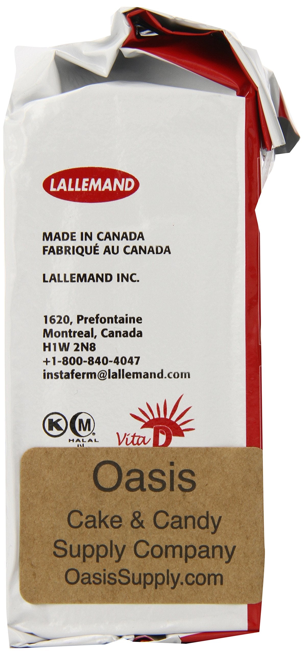 Lallemand Instaferm Instant Dry Yeast Leavening Agent, Red, 1 Pound