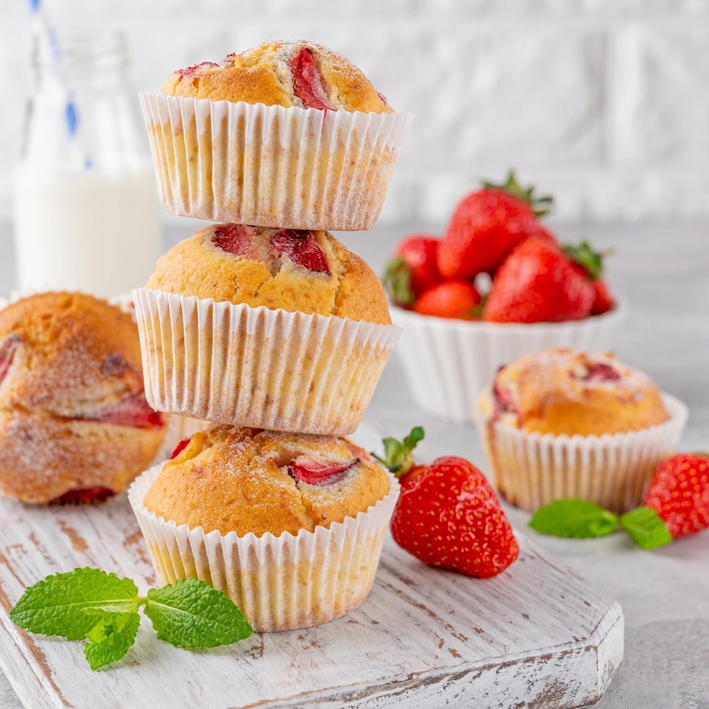 LotFancy Cupcake Liners - 500 Count Greaseproof Paper Muffin Wrappers | No Smell, 2-Inch Base