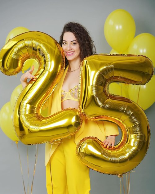 Gold 5 Balloon | 40-Inch Number 5 Balloon for 5th Birthday Party Decorations
