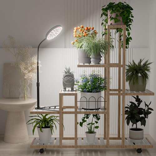 GooingTop Grow Light - Full Spectrum 6000K LED Lamp for Indoor Plants | Adjustable Height 10-32''