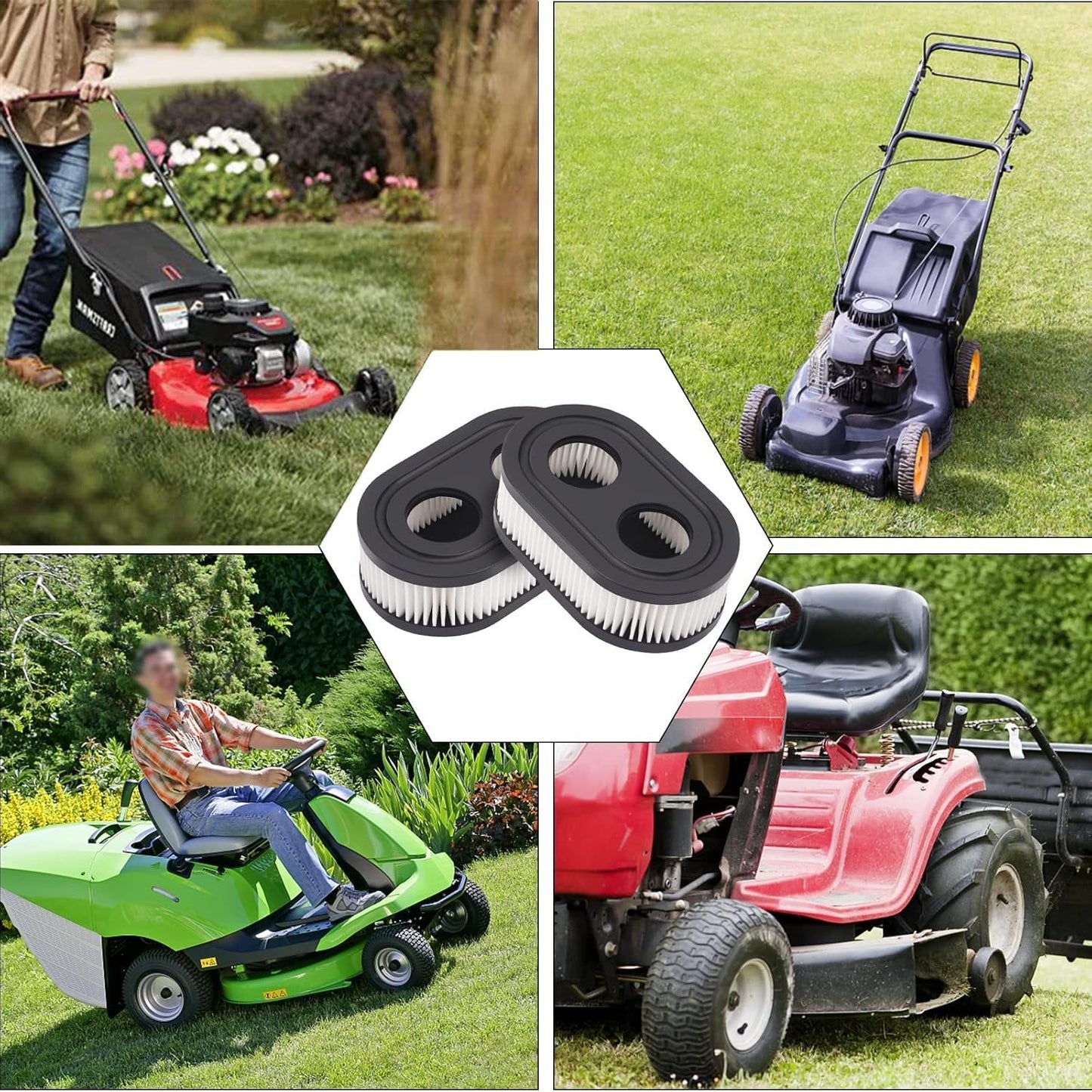 **Regine Switzerland Air Filter - High-Performance Replacement for Lawn Mowers | 4-Pack**