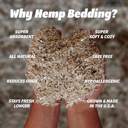 Eaton Pet and Pasture Hemp Pet Bedding - Eco-Friendly, Highly Absorbent for Small Pets | 28L