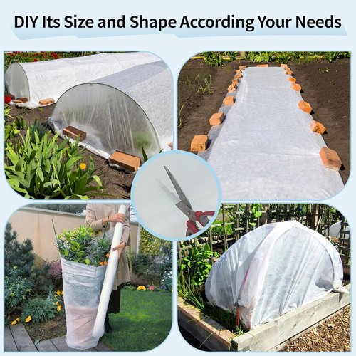 Insoma Plant Covers - 1.1oz/yd Floating Row Cover for Garden | 8' x 24' Frost Protection Blanket