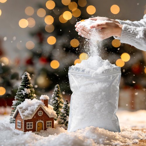 Fake Snow | 12oz Instant Snow Powder by [Brand Name] - Creates 5 Gallons of Realistic Holiday Decor
