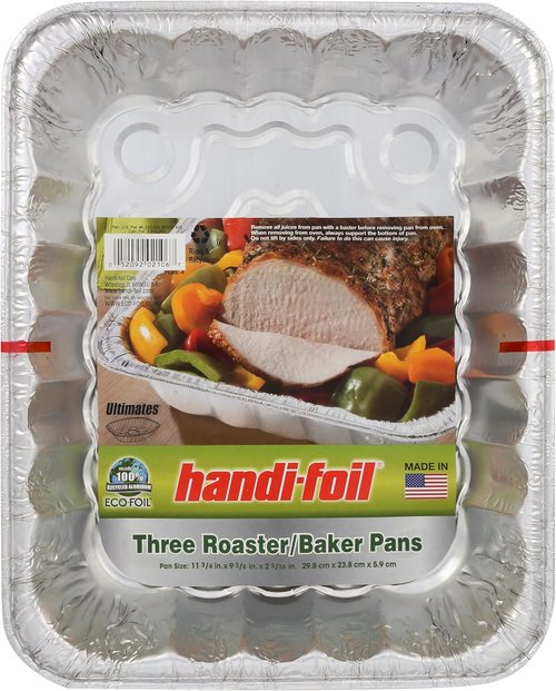 Handi Foil Ultra Roaster Baker Pans - Durable 3-Pack for Perfect Roasting and Baking