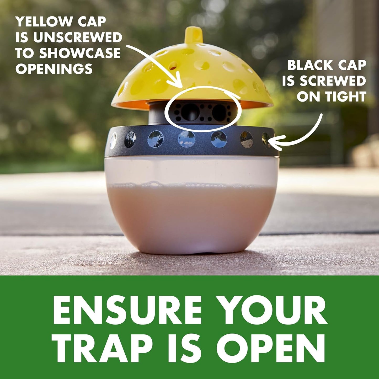 Spectracide Wasp & Hornet Trap - Quick-Drown Formula for Effective Insect Control | 1 Count
