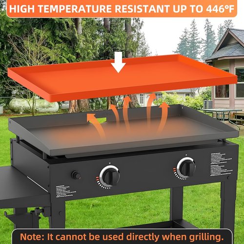 Blackstone 36" Silicone Griddle Mat - Heavy Duty Food Grade BBQ Cover for Rust, Grease & Dirt Protection