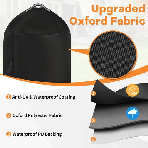 i COVER Grill Cover - Heavy Duty Waterproof Protection for Weber 22 Inch Charcoal Kettle Grills