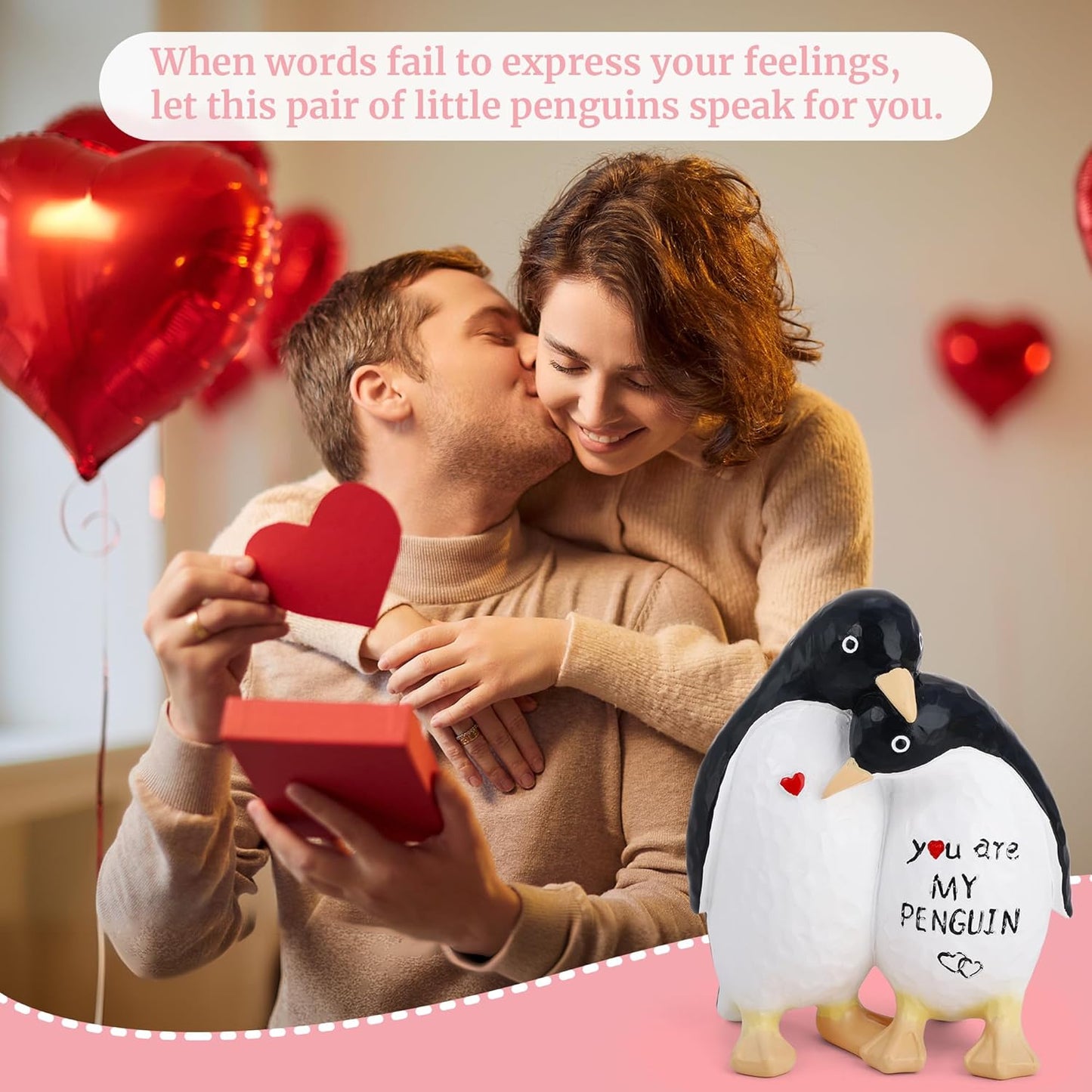 Regine Switzerland Cute Penguin Figurine - Romantic Anniversary Gift for Couples | Perfect for Birthdays & Valentine's Day