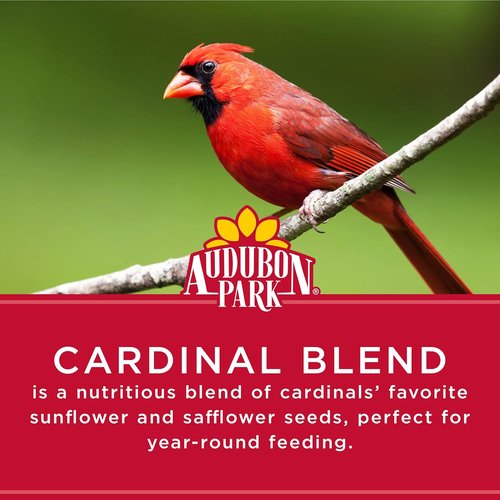 Audubon Park Cardinal Blend Wild Bird Food - Premium Cardinal Bird Seed for Feeders | 4-Pound Bag