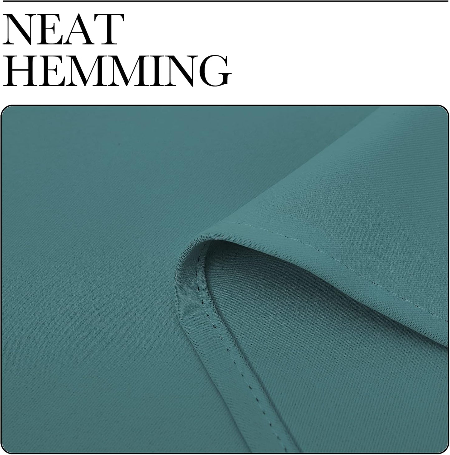 NICETOWN Sea Teal Blackout Curtains - Thermal Insulated Drapes for Bedroom | 78" Length, 2 Panels, 42" Wide