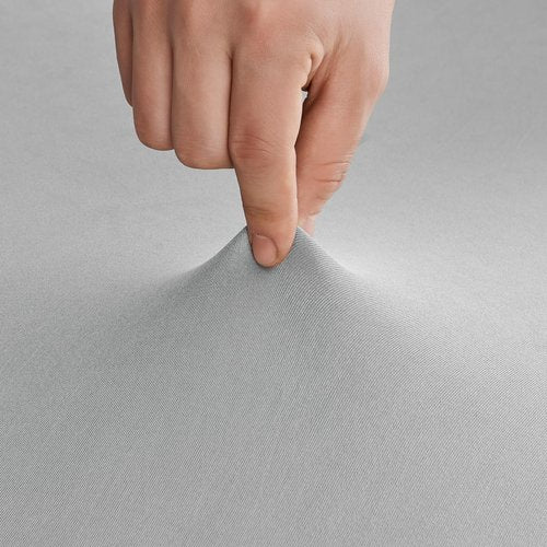 ChaiSang 2Pack 6FT Sliver Rectangle Spandex Tablecloth Elastic Banquet Table Cover for Birthday Kitchen Wedding Party (Sliver)