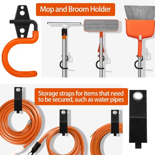 Heavy Duty Garage Hooks by 18 Pack - Anti-Slip Coating for Secure Storage of Bikes, Ladders & Tools