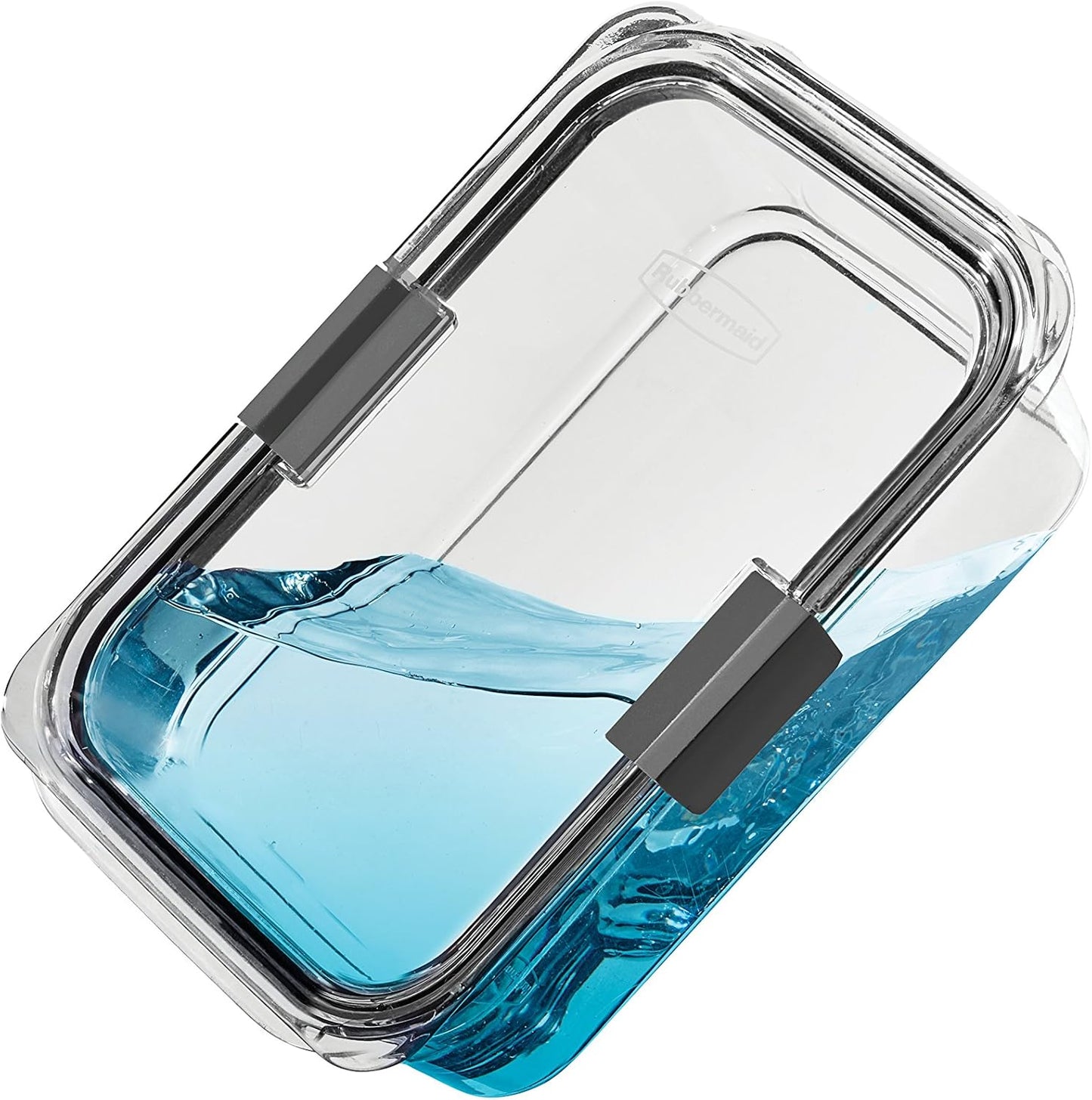 Rubbermaid Brilliance Food Storage Containers - Large 9.6 Cup | Clear | Set of 2 for Freshness
