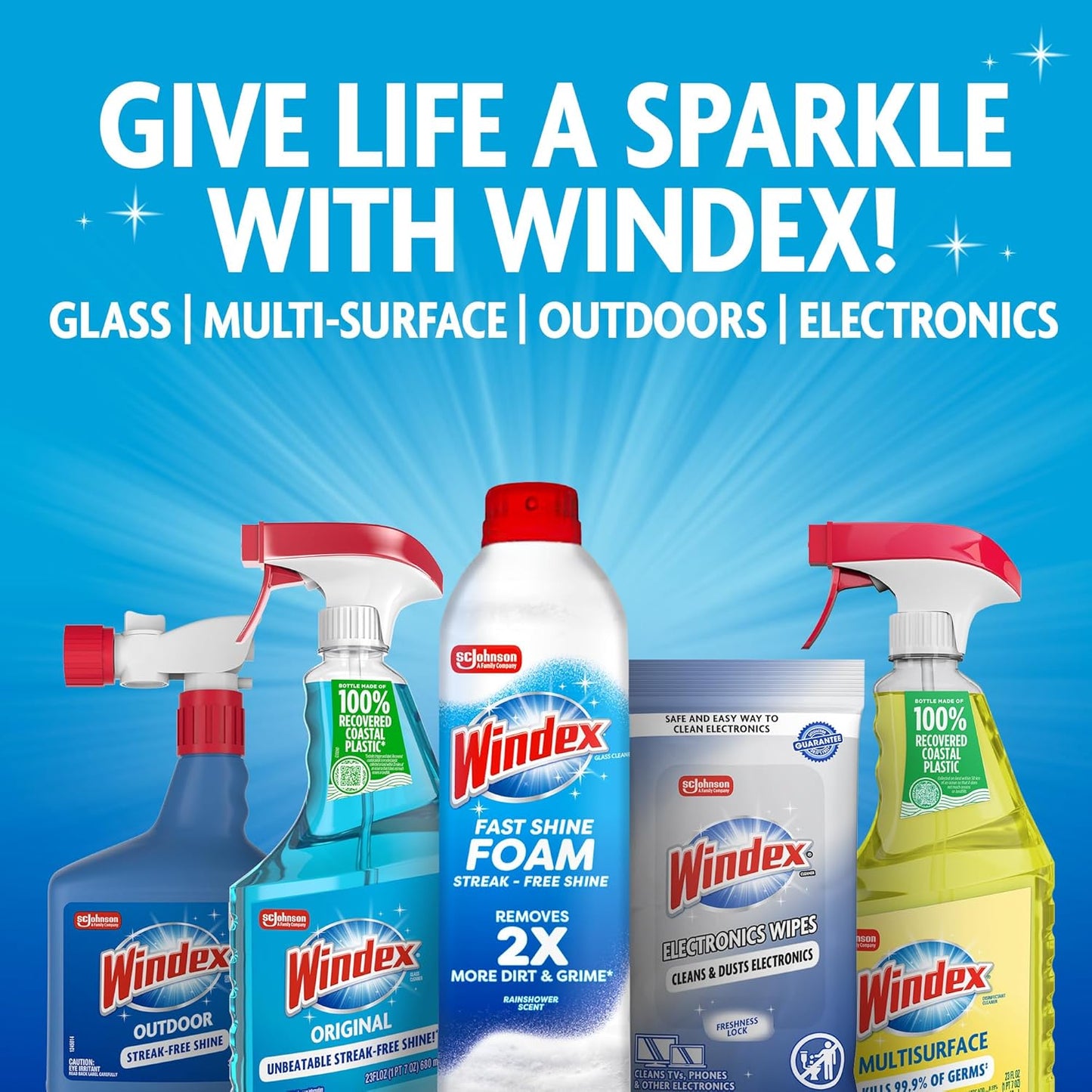 Windex Electronic Cleaning Wipes - Pre-Moistened Screen Wipes for TVs & Phones | 25 Count (Pack of 3)
