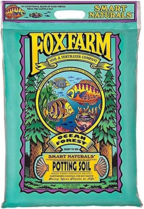 FoxFarm Potting Soil - Happy Frog 2 Cu. Ft. & Ocean Forest 12 Qt. | Premium Organic Blend