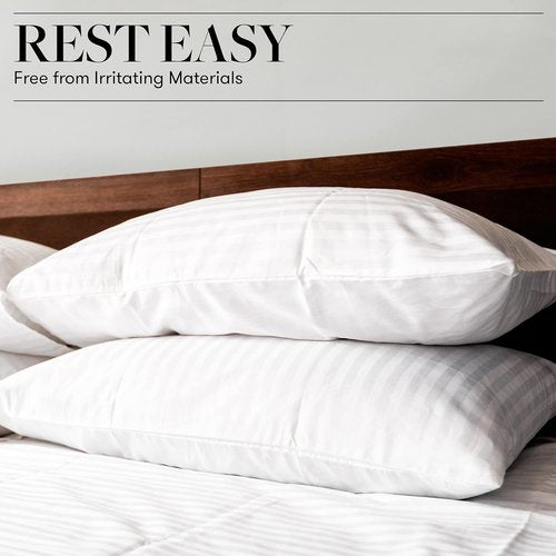 Beckham Hotel Collection Bed Pillows - Set of 2 Soft, Cooling Gel Pillows for All Sleep Positions