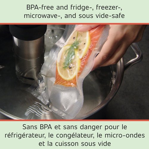 FoodSaver Vacuum Seal Rolls - 11" x 16' BPA-Free Multilayer for Ultimate Food Preservation | 2-Pack
