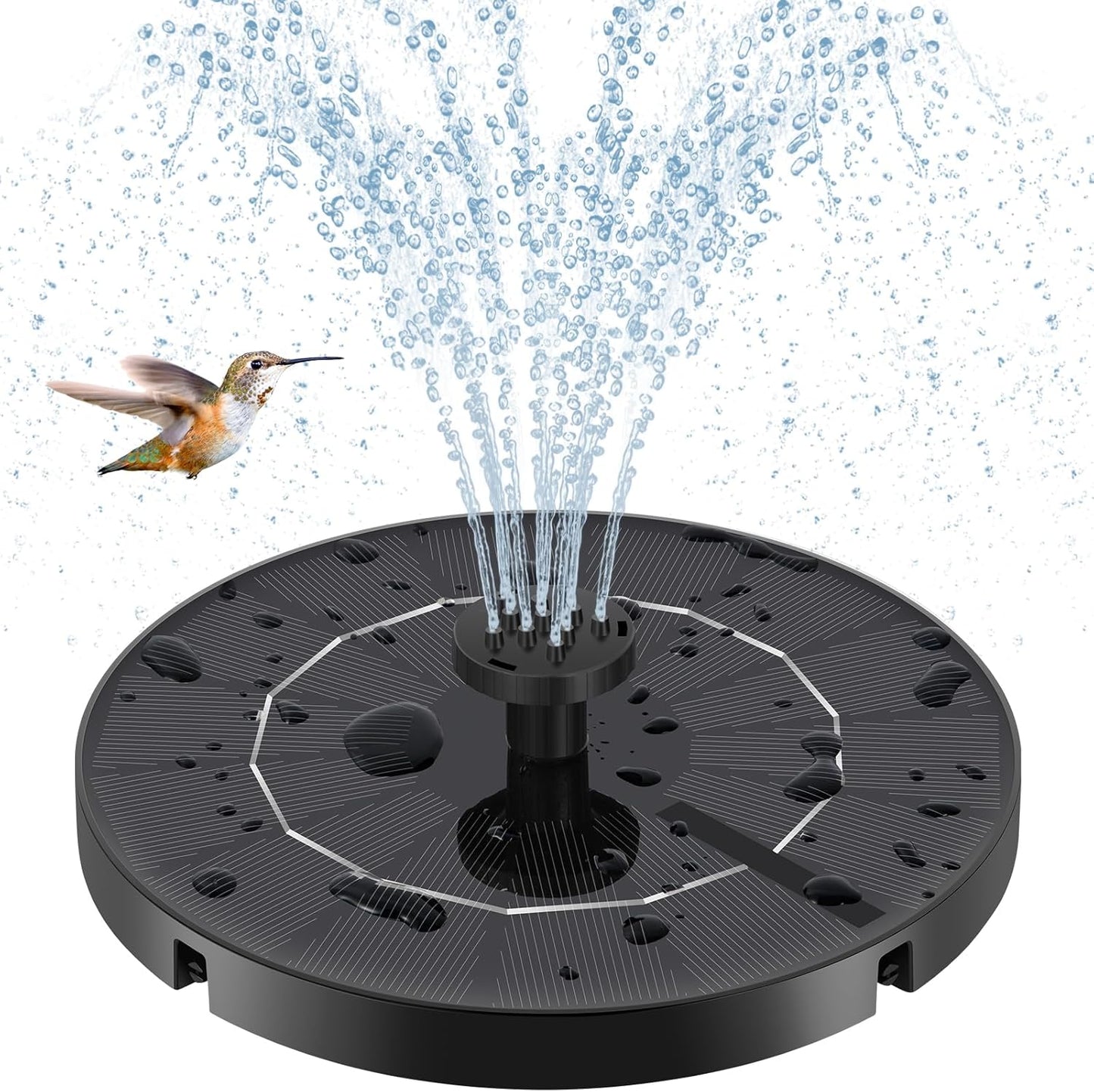 Skiennix Solar Fountain - Upgraded 3.5W Water Pump with Multiple Nozzles for Bird Baths & Gardens