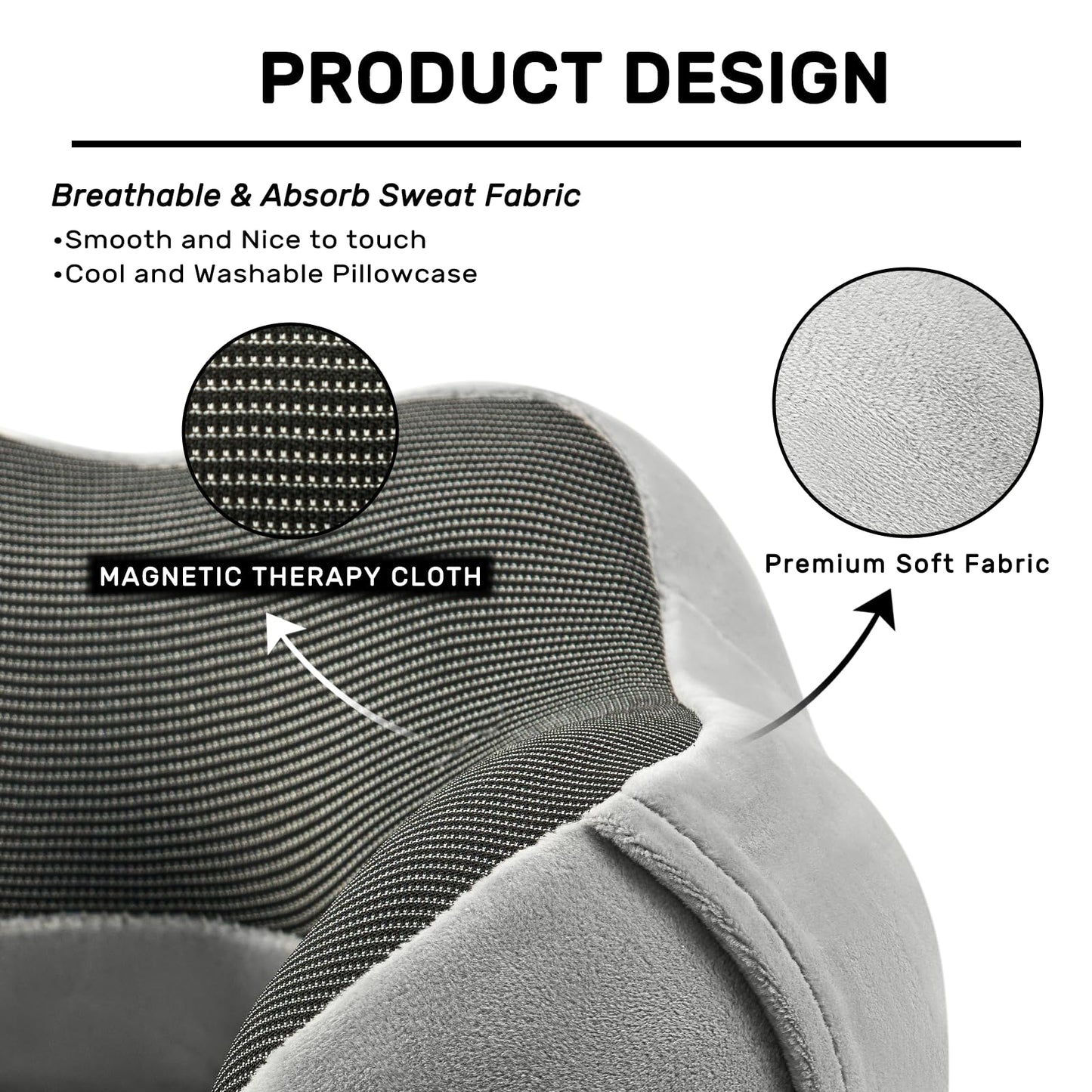 urnexttour Travel Pillow for Airplane-2 Pack Memory Foam Neck Pillows, Soft Support Travel Essentials for Travelling, Sleeping Rest, Car, Train and Home Use(Grey&Blue)