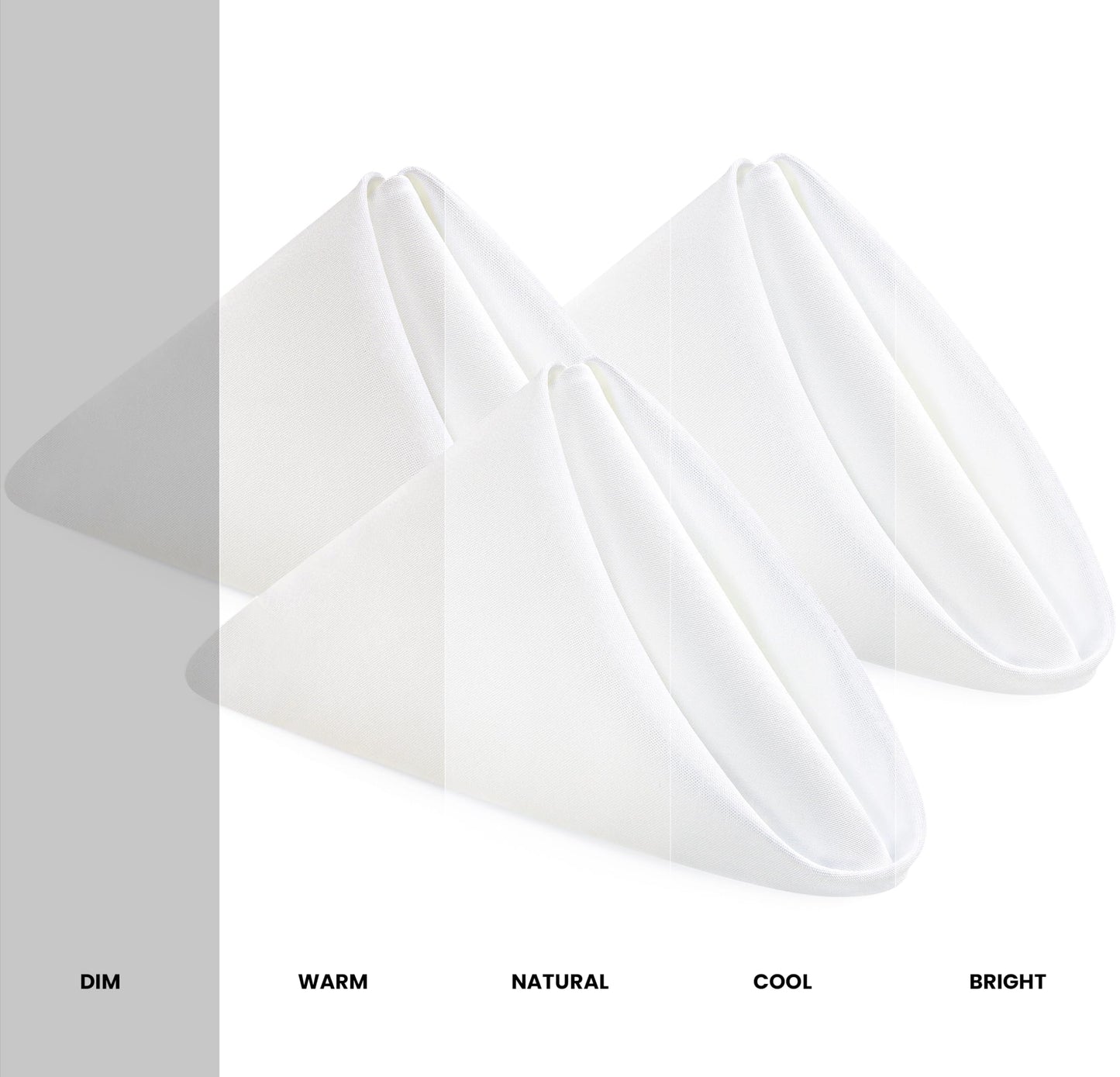 Utopia Home White Cloth Napkins (12 Pack, 18x18 Inches), Ideal Dinner Napkins for Party, Wedding and Lunch/Dinner