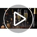 JBHO Set of 4 Hand Blown Champagne Flutes - Elegant Lead-Free Crystal Glasses for Weddings & Celebrations
