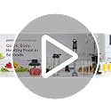 Ganiza 1000W Handheld Immersion Blender with 8-in-1 Attachments, 16 Speeds
