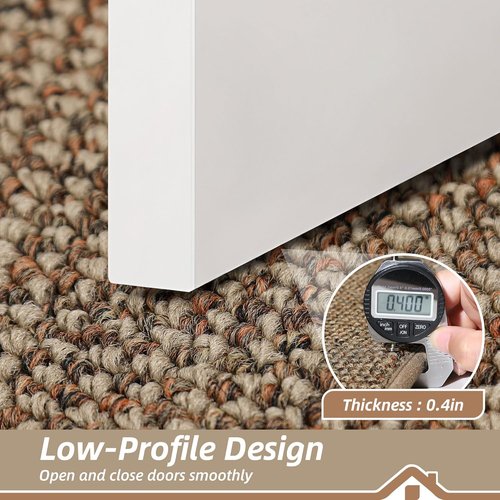 BEQHAUSE Dirt Trapper Door Mat - Non-Slip, Washable, Absorbent 24" x 60" Beige Entrance Mat