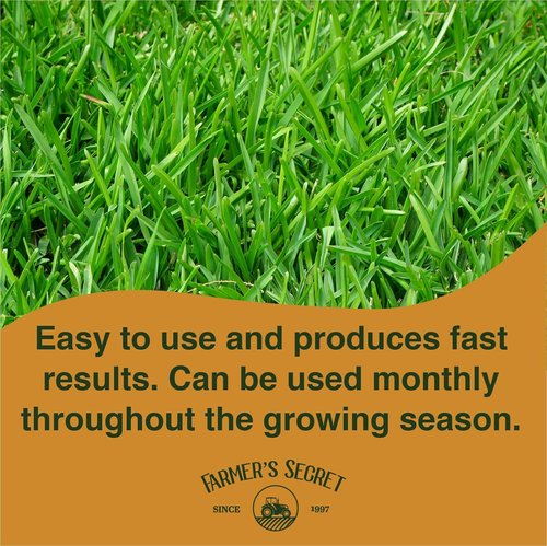 Farmer’s Secret Greenup Fertilizer - Super Concentrated High Nitrogen Formula - 128oz for Lush Lawns & Turfs