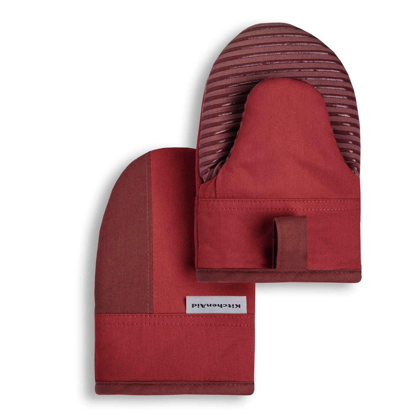 KitchenAid Beacon Two-Tone Non-Slip Mini Oven Mitt Set, Smoked Paprika, 5.5"x8", 2 Piece