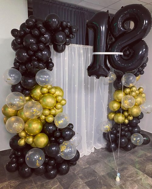 Black Number 0 Balloon 40 Inch, 0 Balloon Number for 10th 20th 30th 40th 50th 60th Birthday Decorations, Black Party Supplies