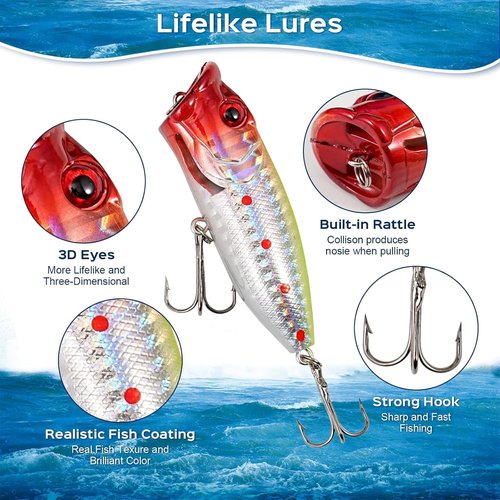 Fishing Advent Calendar 2026 - 24-Day Countdown Bait Set for Men & Teens | Freshwater & Saltwater Spinners