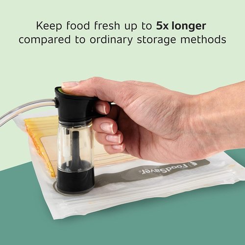 FoodSaver Vacuum Zipper Bags - 1-Quart BPA-Free Multilayer Construction for Freshness