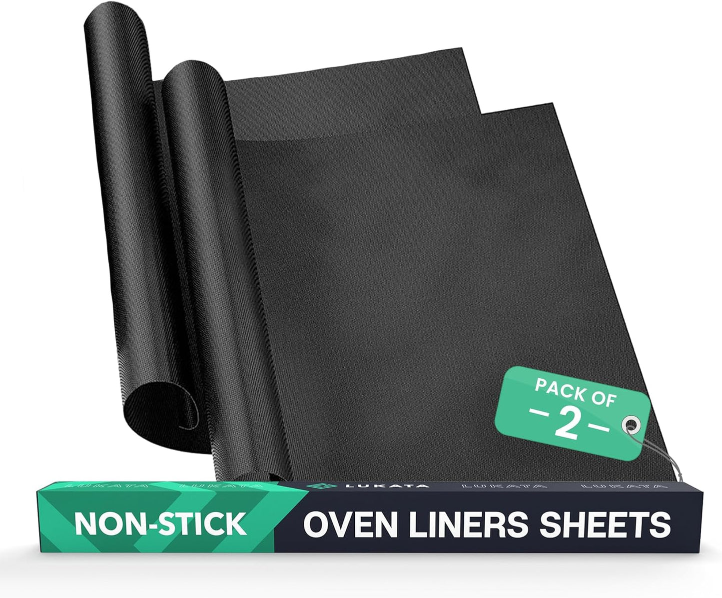 Skiennix Oven Liners - Heavy Duty Non-Stick Mats, 17”x25” | 2 Pack BPA & PFOA Free Kitchen Accessory