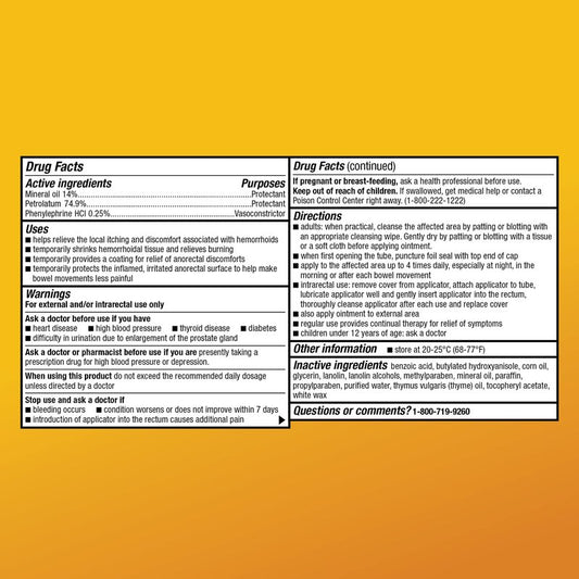 Amazon Basic Care Hemorrhoid Ointment, Fast-Acting Pain Relief, Relieves Burning, Itching, Swelling and Discomfort, 2 ounce (Pack of 1)