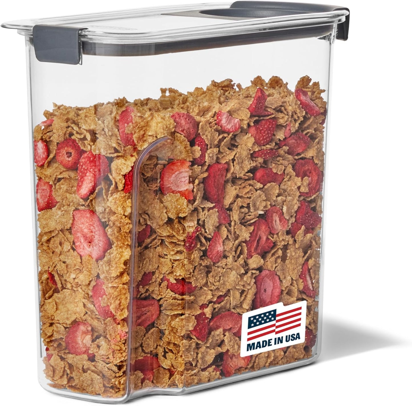 Rubbermaid Brilliance Airtight Cereal Storage Container - Shatterproof, BPA-Free, 32oz Capacity