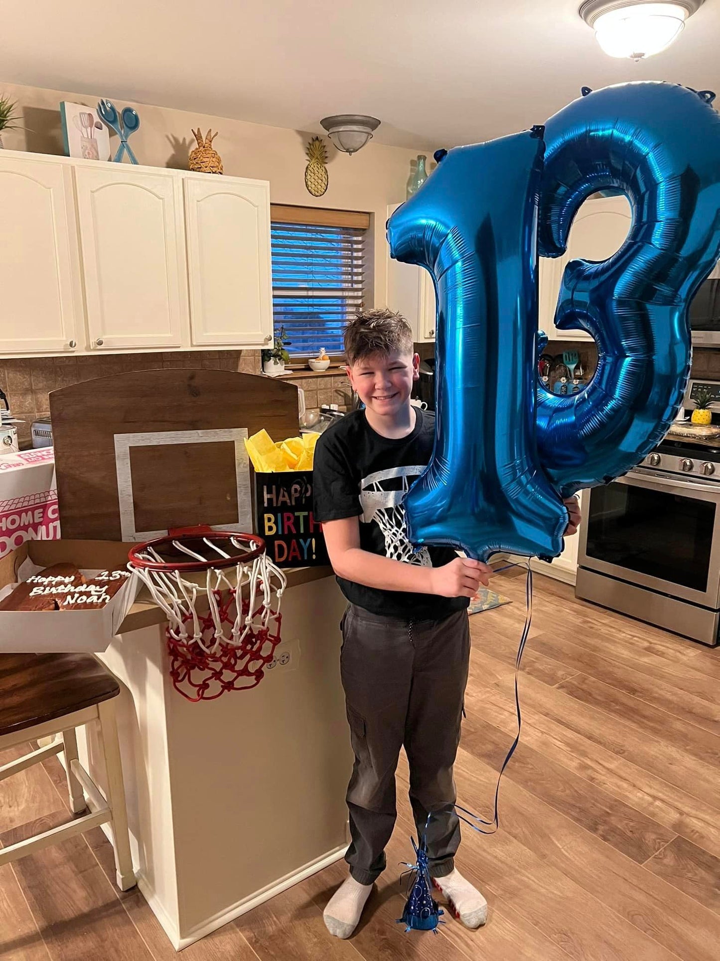 Navy Blue Number 13 Balloon 40 inch, 13 Number Balloons, 13th Navy Blue Birthday Decorations, 13 Year Old Girls Boys Blue Party Supplies