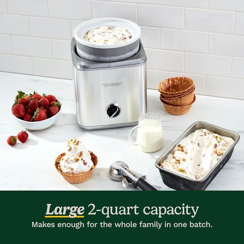 Cuisinart Ice Cream Maker - 2-Quart Fully Automatic Machine for Ice Cream, Sorbet & Yogurt | Silver