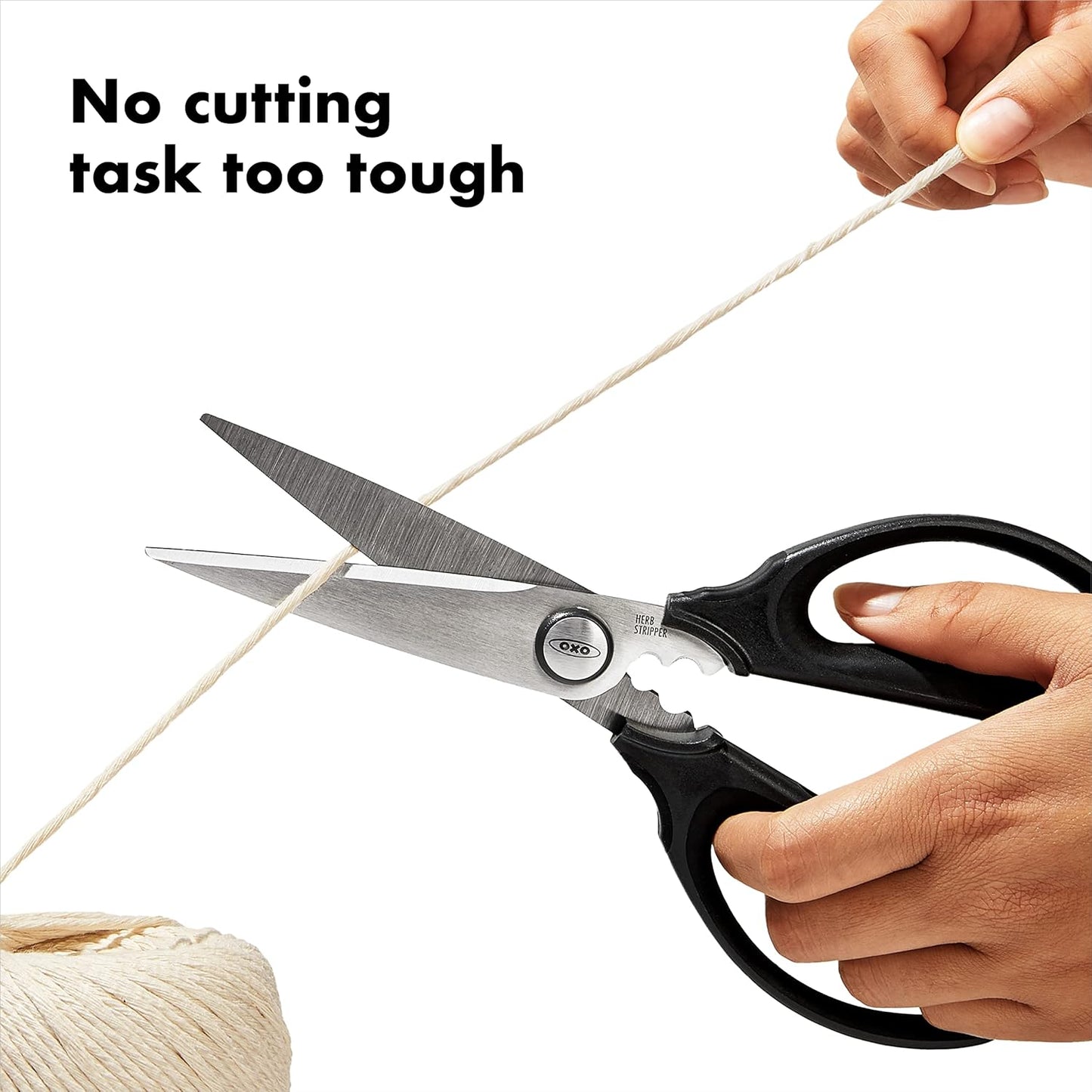 OXO Good Grips Kitchen Scissors - Multi-Purpose Herb Cutter for Effortless Food Prep
