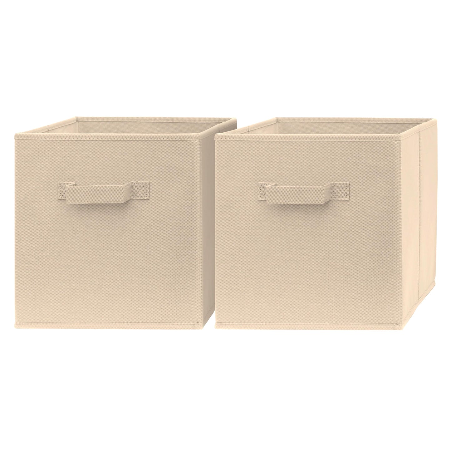 13 Inch Cube Storage Bins - 4 Pack - Large, Dual Handles, Foldable | 13x13 Fabric Bins for Organizing Closet, Clothes and Toys