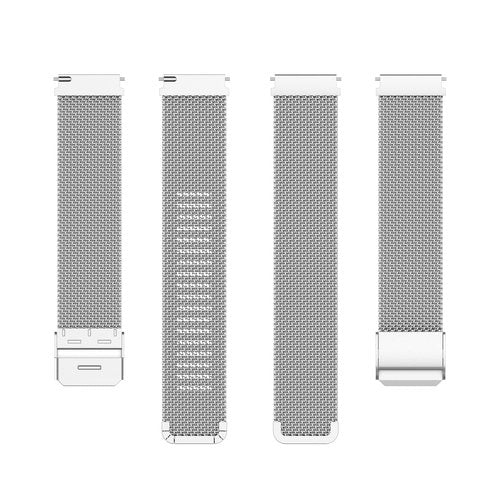 FitTurn Slim Mesh Stainless Steel Quick Release Compatible with Cubitt Aura Pro Smartwatch/Fitness Tracker, Replacement Wristband Sports Straps Bracelet Adjustable Watch Band Women Men Strap with