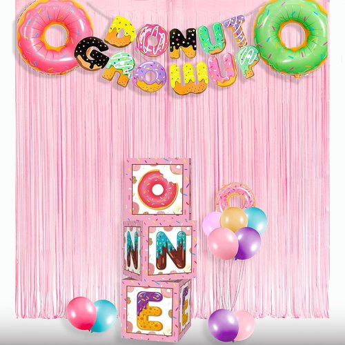 GREATRIL Pastel Pink Party Backdrop - Baby Pink Foil Fringe Streamers for Celebrations | 3.2ft X 8.2ft - 2 Packs