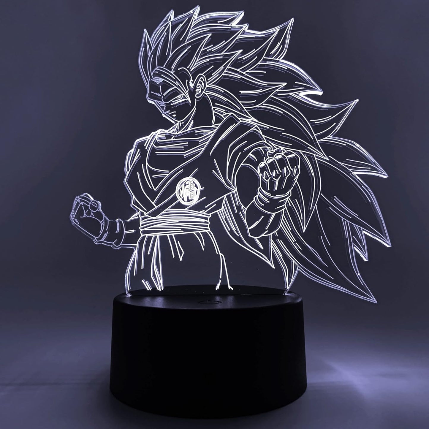 Otaku Lamps Super Saiyan 3 Goku Dragon Ball Super - 16 Color RGB LED Night Light | 3D Anime Room Décor Gift