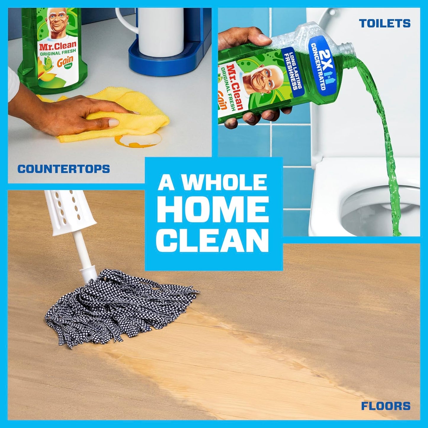 Mr. Clean All Purpose Cleaner - Multi-Surface Cleaning Liquid for Home & Kitchen | 41oz