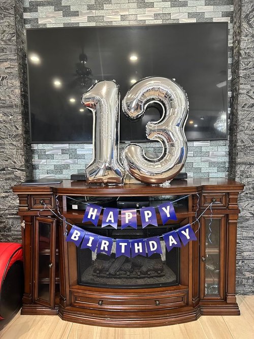 40 Inch Silver Number Balloon - Happy Birthday Decoration for Kids & Adults | Perfect for Weddings & Anniversaries