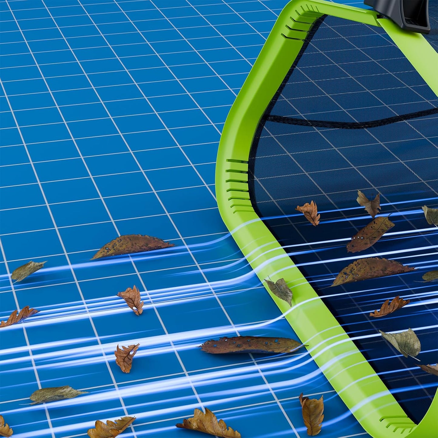 Sepetrel Pool Net - 20 Inch Heavy Duty Leaf Skimmer with Nylon Deep Bag & Aluminum Frame