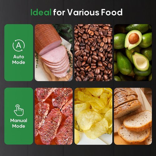 FRESKO Vacuum Sealer Machine - Automatic Bag Detection & Double Heat Seal | Starter Kit Included