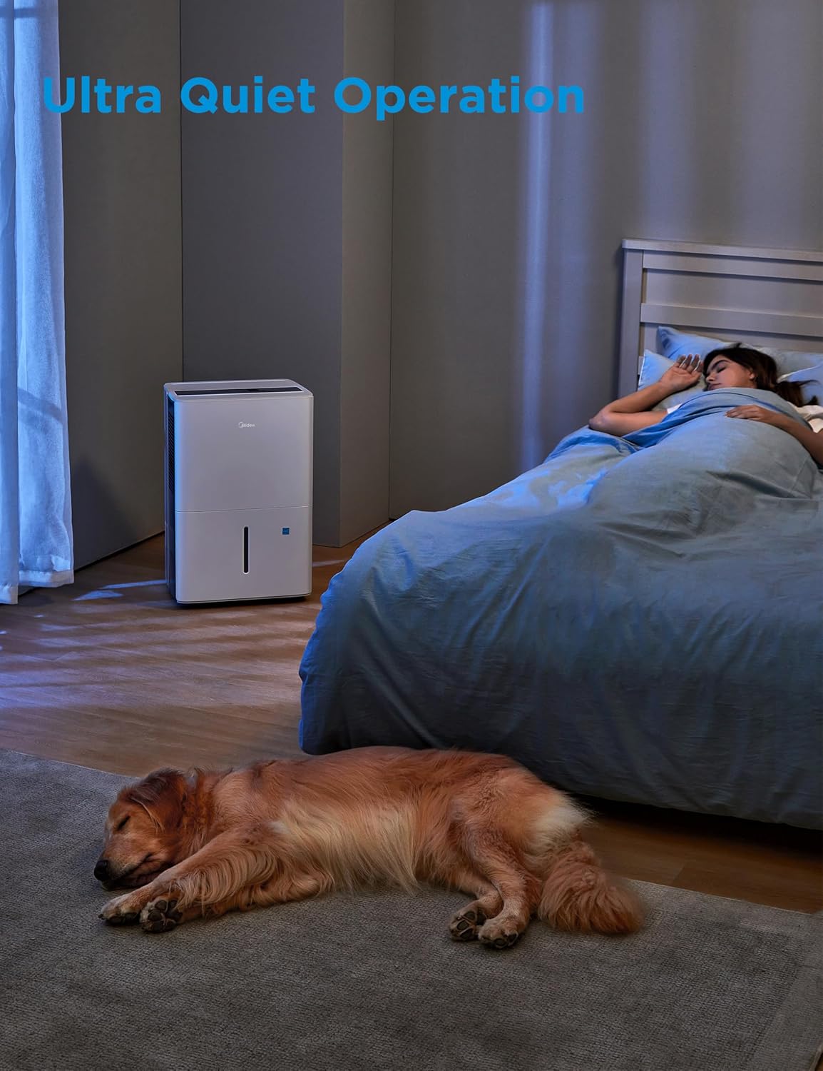 Midea Dehumidifier - 1,500 Sq. Ft. Energy Star Certified | 22 Pint Capacity for Basements & Large Rooms (White)
