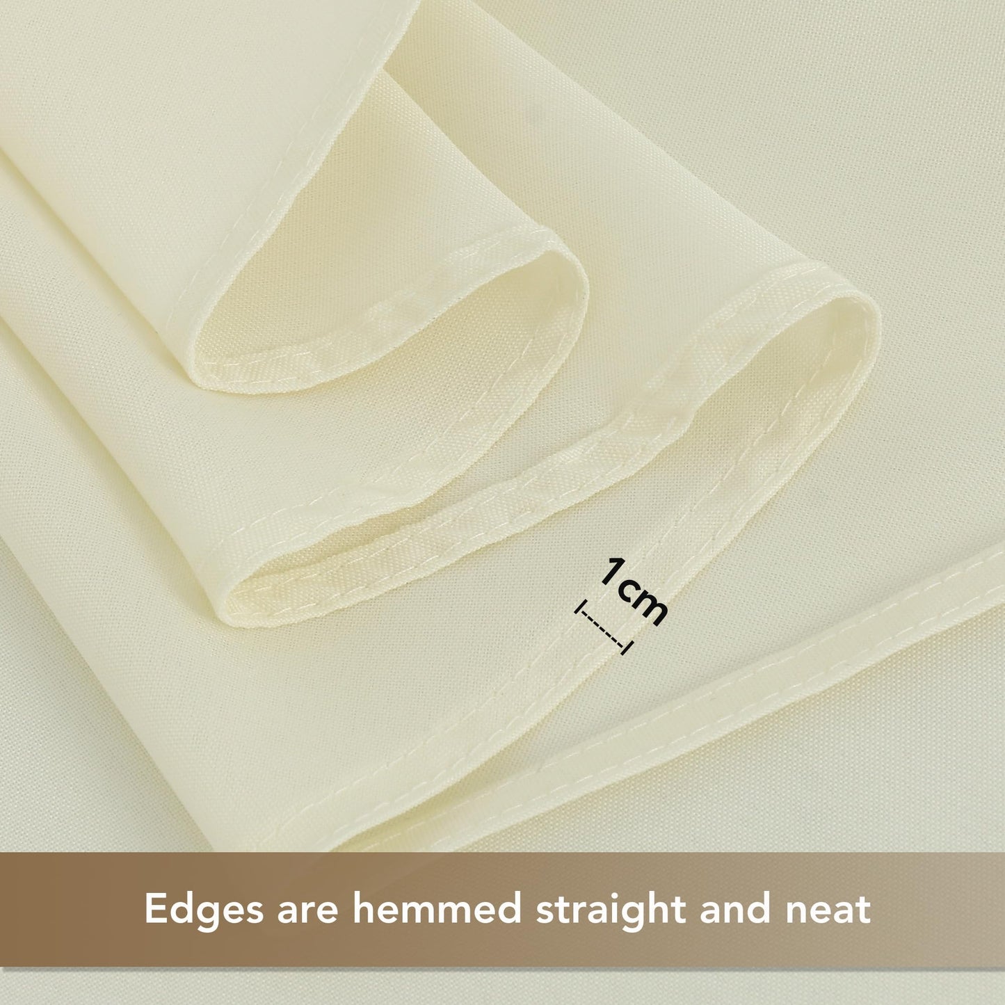 sancua Beige Tablecloths for 6 Foot Rectangle Tables, 6 Pack - 60x102 Inch - Washable Fabric Cloth Table Cloth for Wedding, Party, Birthday, Banquet, Reusable Polyester Table Covers